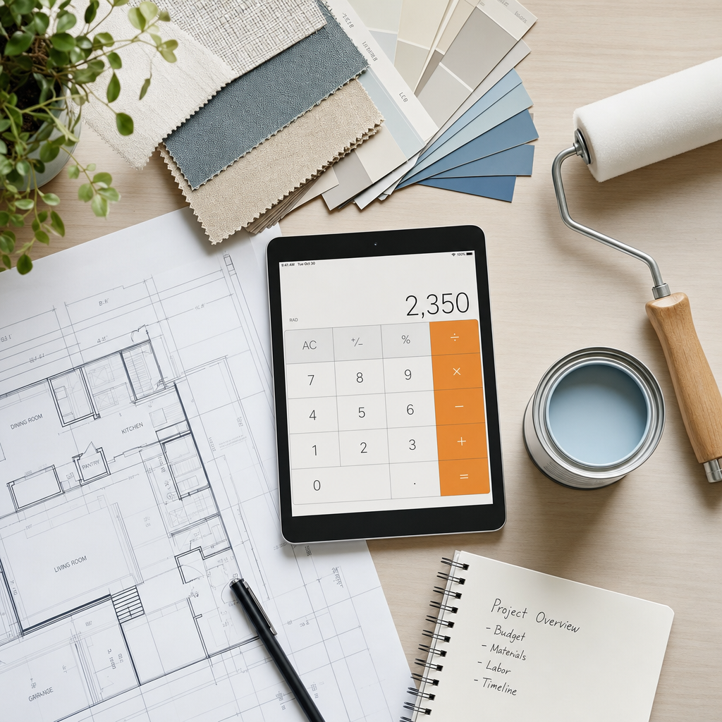 Infographie expliquant comment calculer la surface des murs avant de peindre